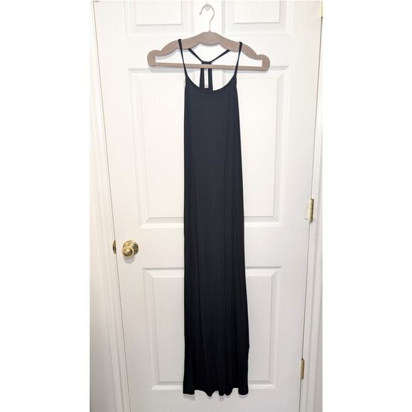 Fabletics Neema Maxi Dress, T Back, Racerback, Strappy, Black, Size Small - Picture 2 of 4